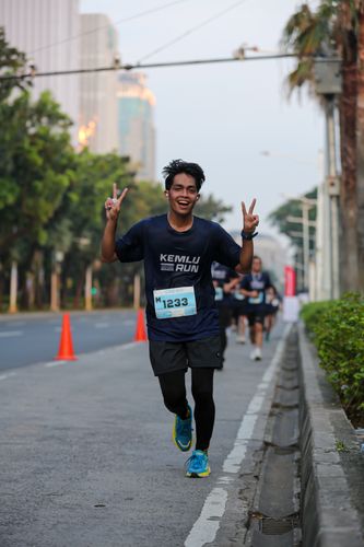 Race photo from KEMLU RUN 2025