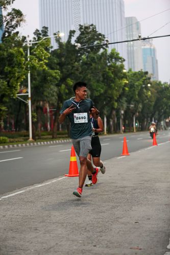 Race photo from KEMLU RUN 2025