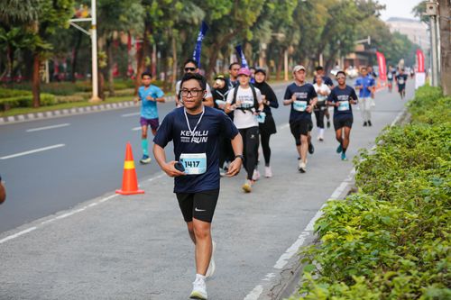 Race photo from KEMLU RUN 2025