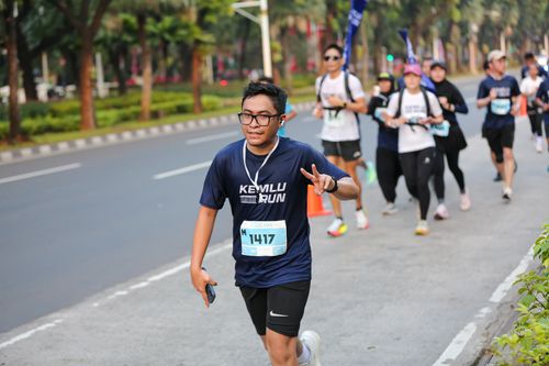 Race photo from KEMLU RUN 2025