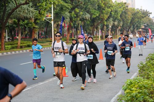 Race photo from KEMLU RUN 2025