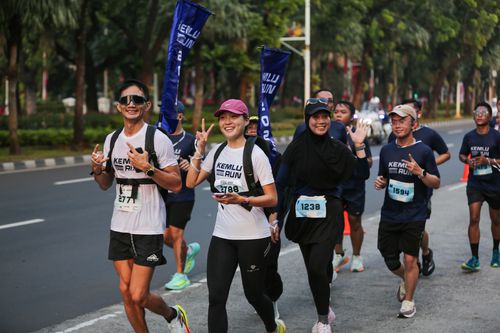Race photo from KEMLU RUN 2025