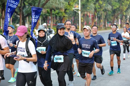 Race photo from KEMLU RUN 2025