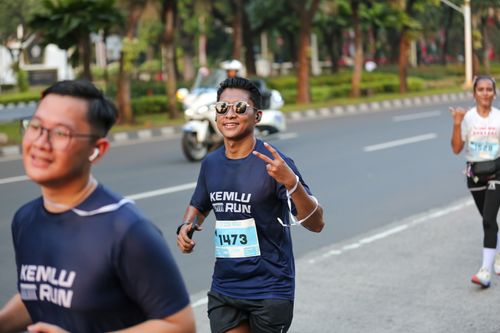 Race photo from KEMLU RUN 2025