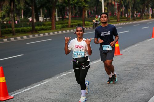 Race photo from KEMLU RUN 2025
