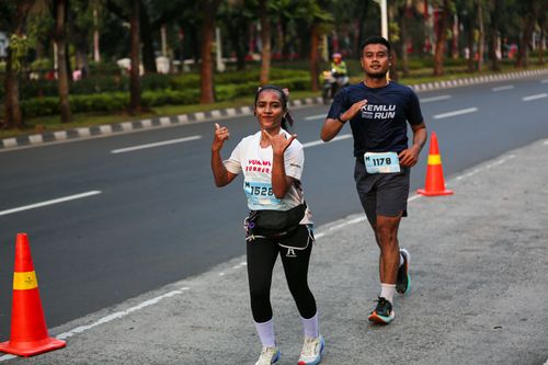 Race photo from KEMLU RUN 2025