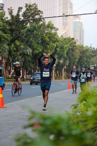 Race photo from KEMLU RUN 2025