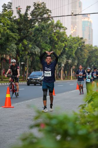 Race photo from KEMLU RUN 2025