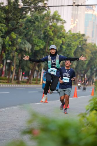 Race photo from KEMLU RUN 2025