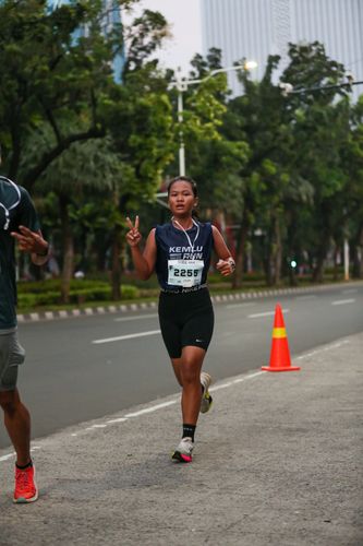 Race photo from KEMLU RUN 2025
