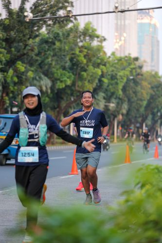 Race photo from KEMLU RUN 2025