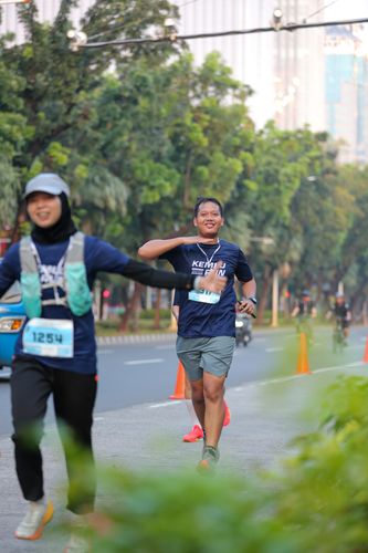 Race photo from KEMLU RUN 2025
