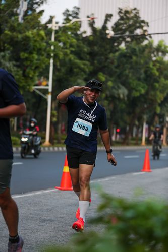 Race photo from KEMLU RUN 2025