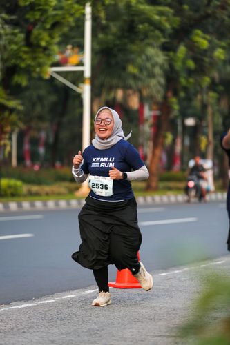 Race photo from KEMLU RUN 2025