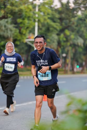 Race photo from KEMLU RUN 2025
