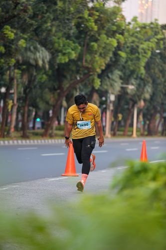 Race photo from KEMLU RUN 2025