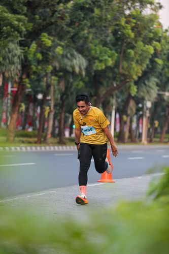 Race photo from KEMLU RUN 2025