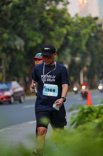 Race photo from KEMLU RUN 2025