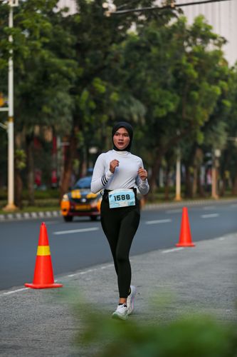 Race photo from KEMLU RUN 2025