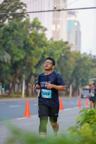 Race photo from KEMLU RUN 2025