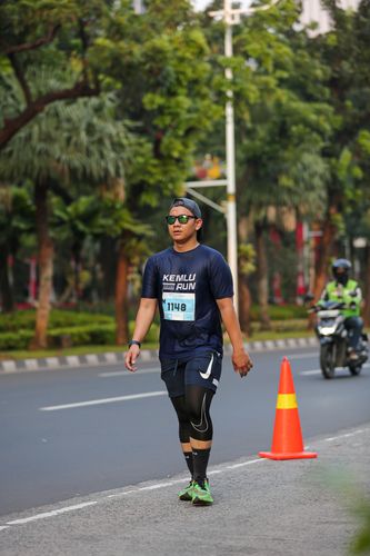Race photo from KEMLU RUN 2025