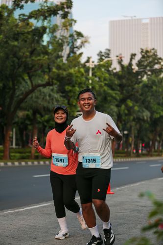 Race photo from KEMLU RUN 2025