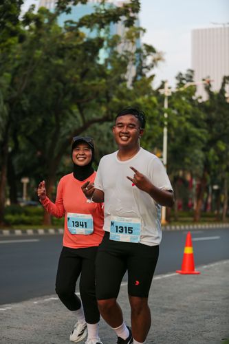 Race photo from KEMLU RUN 2025