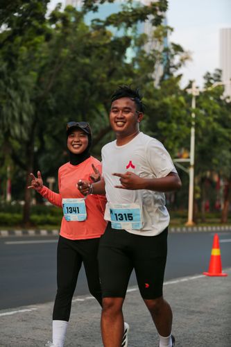 Race photo from KEMLU RUN 2025