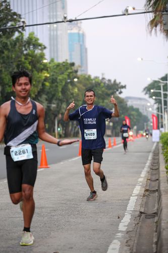 Race photo from KEMLU RUN 2025
