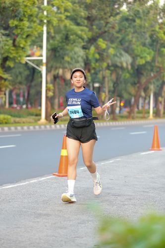 Race photo from KEMLU RUN 2025