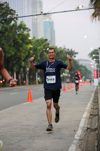 Race photo from KEMLU RUN 2025