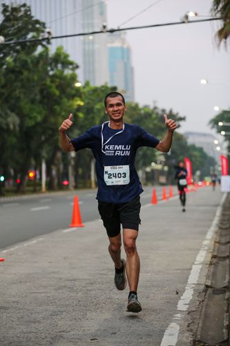 Race photo from KEMLU RUN 2025