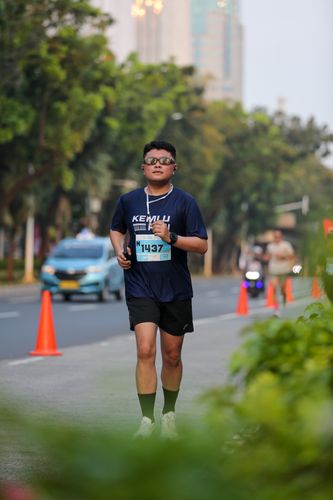 Race photo from KEMLU RUN 2025