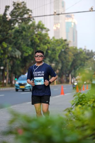 Race photo from KEMLU RUN 2025