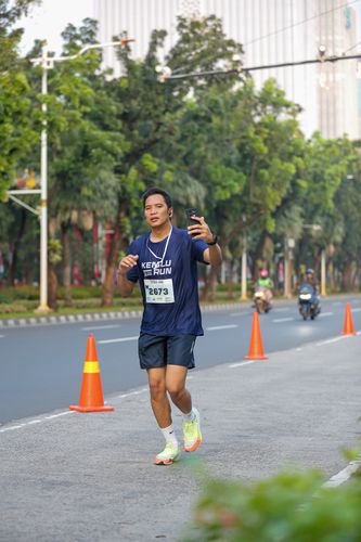 Race photo from KEMLU RUN 2025