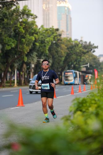 Race photo from KEMLU RUN 2025