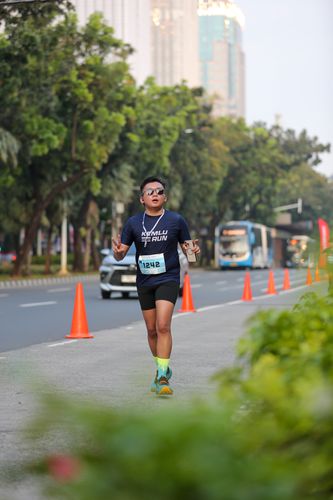 Race photo from KEMLU RUN 2025