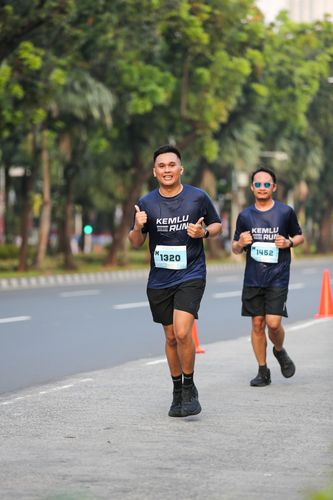 Race photo from KEMLU RUN 2025