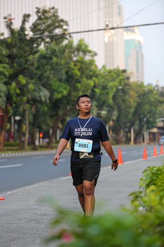 Race photo from KEMLU RUN 2025