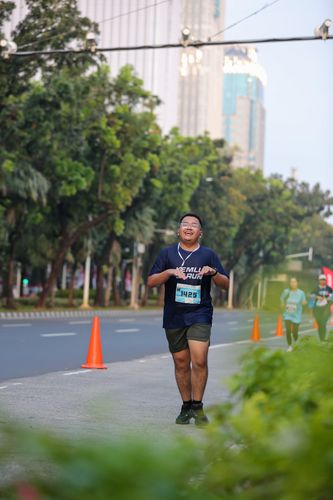 Race photo from KEMLU RUN 2025