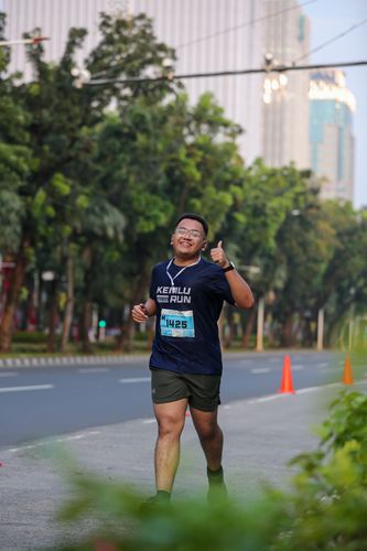 Race photo from KEMLU RUN 2025