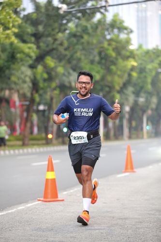 Race photo from KEMLU RUN 2025