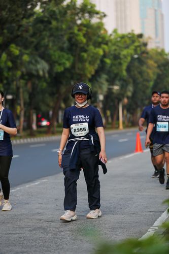 Race photo from KEMLU RUN 2025