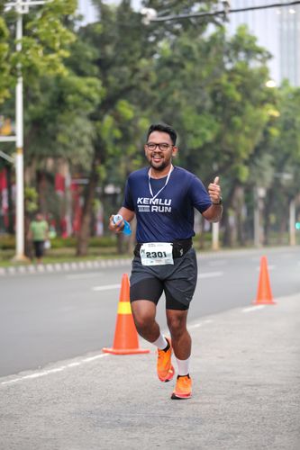 Race photo from KEMLU RUN 2025