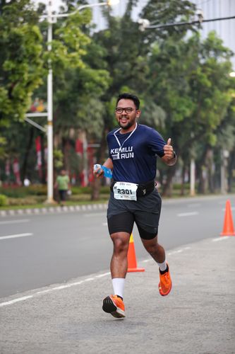 Race photo from KEMLU RUN 2025