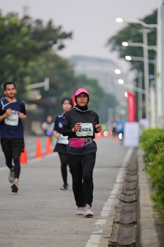 Race photo from KEMLU RUN 2025