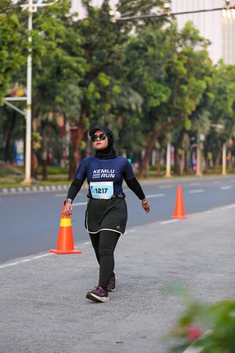 Race photo from KEMLU RUN 2025