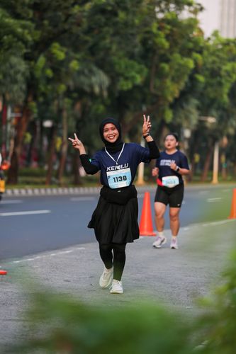 Race photo from KEMLU RUN 2025