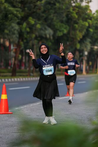 Race photo from KEMLU RUN 2025