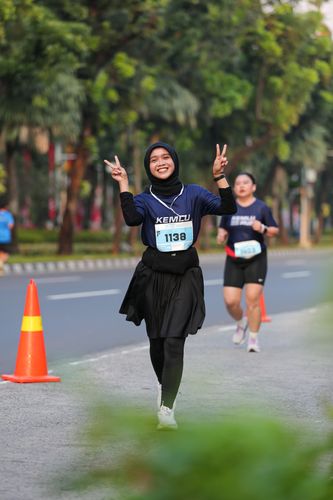 Race photo from KEMLU RUN 2025